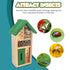 Small Wooden Bug & Bee Hotel - Green
